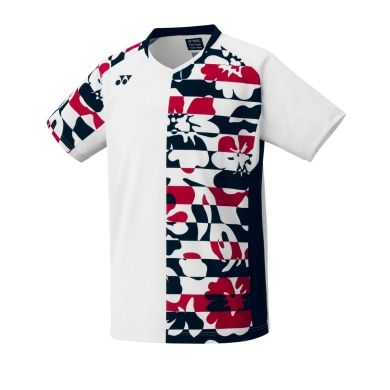 Yonex Badminton T-shirt V-Neck Tournament (official shirt of the national team) 2023 white Men